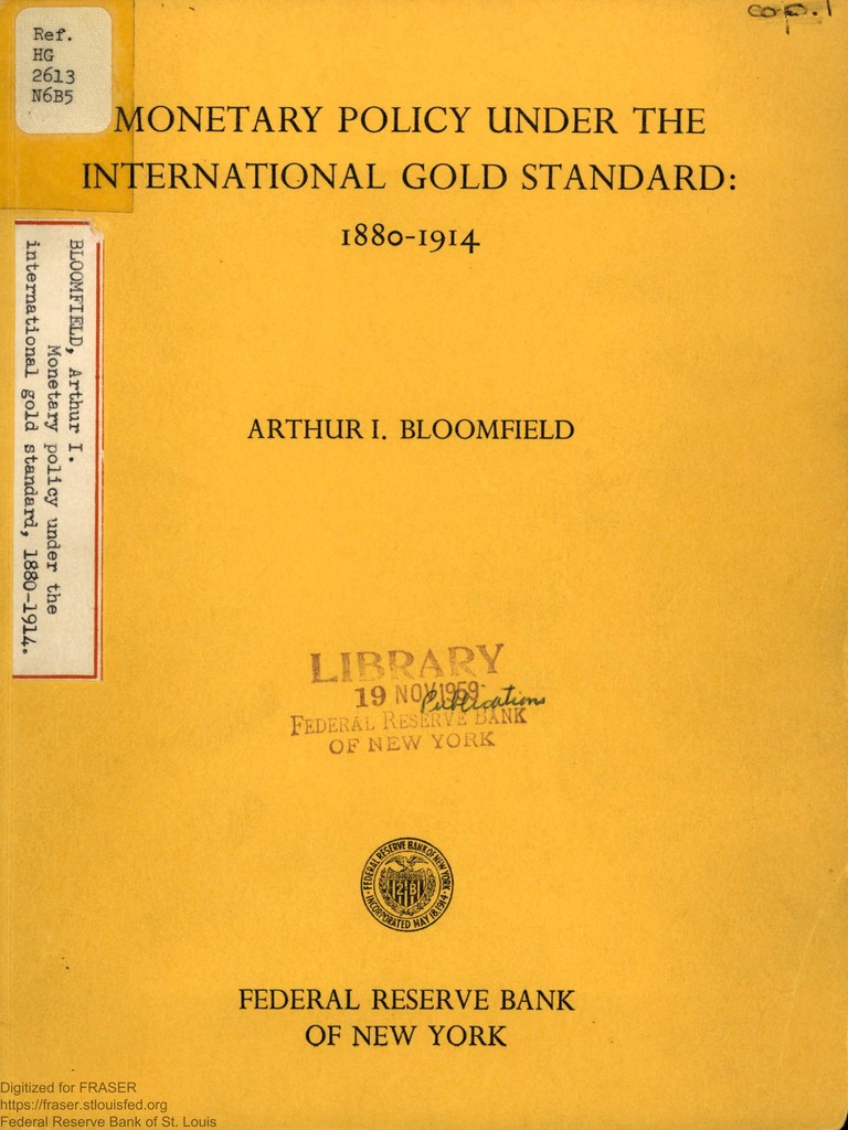 Monetary Policy Under the International Gold Standard: 1880